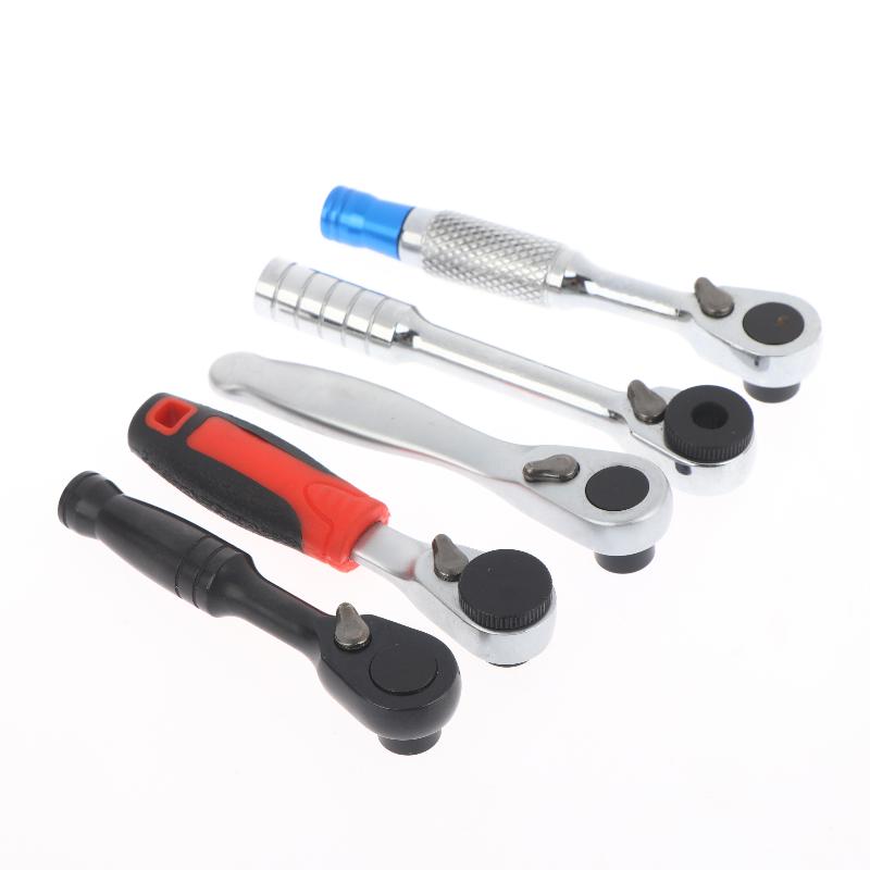 72-Tooth Anticorrosion Bidirectional Wrench 1/4 Inch Mini Ratchet Wrench Magnetic Reversible Ratchet Wrench Household Tool