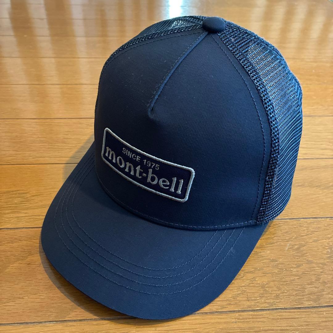 Used mont-bell mesh back cap S navy