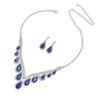 New Bridal Wedding Necklace Earrings Set Sparkling Gems Dinner Party Accessories Simple Wedding Dress Jewelry