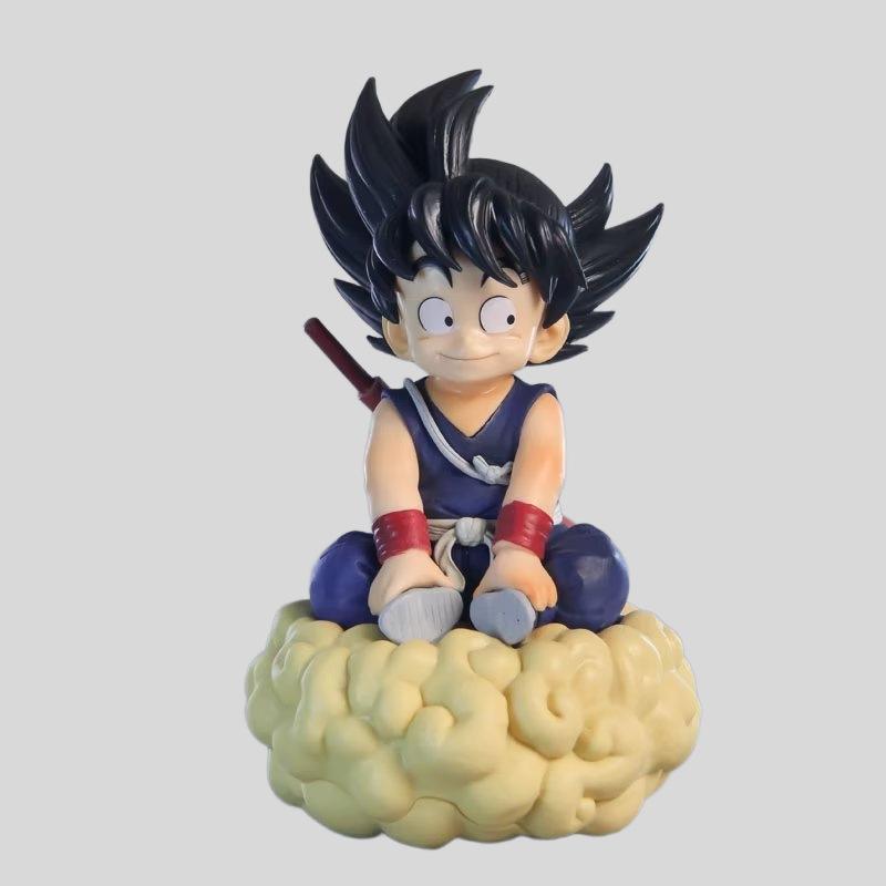 Cloud Little Goku Muscle Fight Cloud Turtle Fairy Flow Handmade Ornament Wukong Sitting posture Anime Handmade Model синий