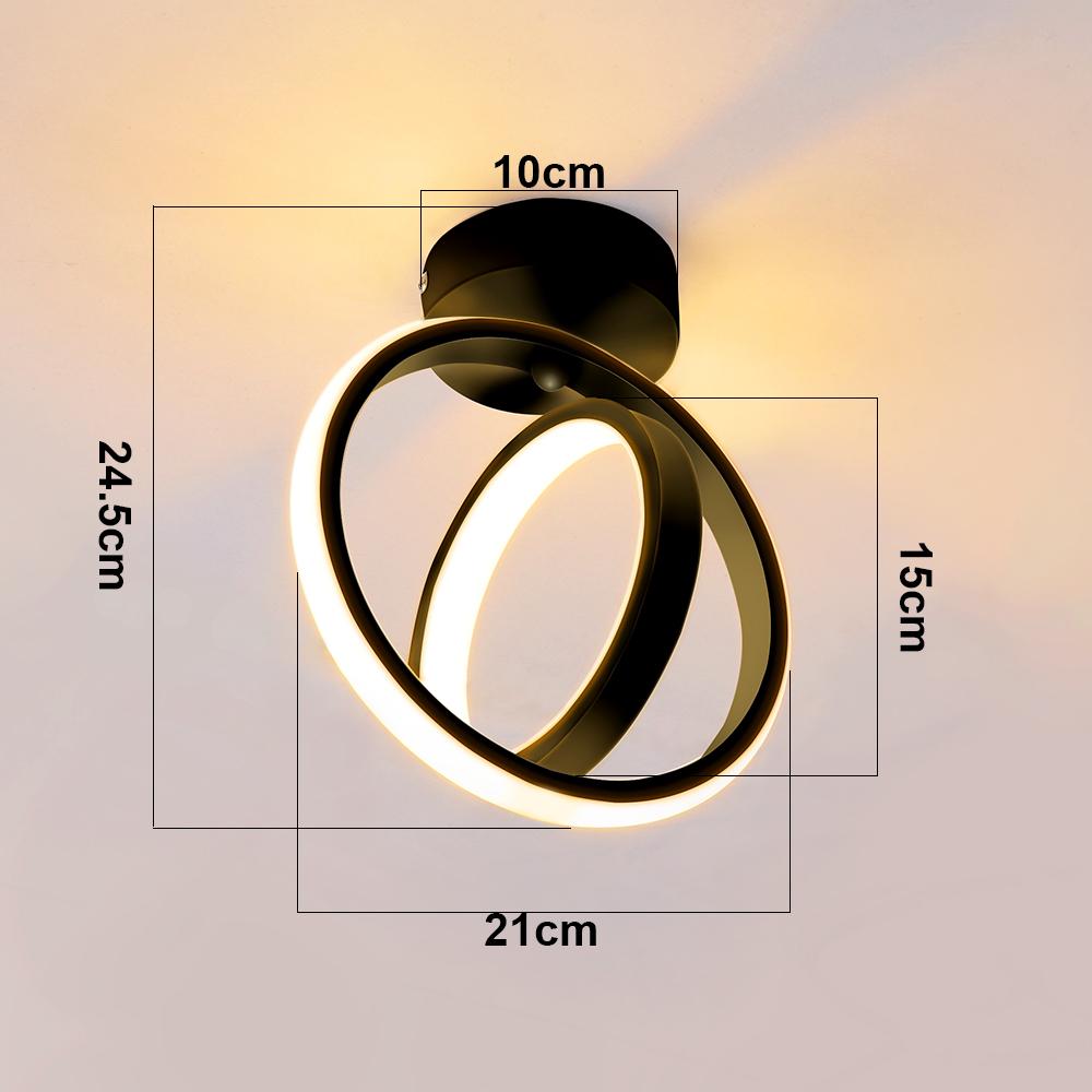 Luminária de Teto LED para Casa Estilo Moderno Luminária de Teto Luz de Quarto Instalação na Superfície Luminária de Sala de Jantar AC 85V-265V