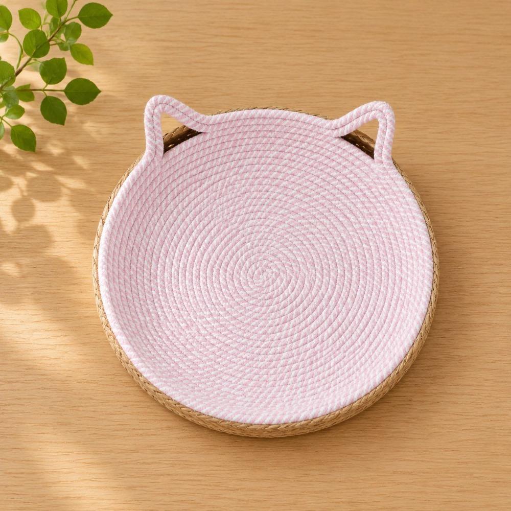 Cotton Rope Large Woven Cat Bed Wear-Resistant Pet Sofa Bed Comfortable Dog Sleeping Bed Paws Care