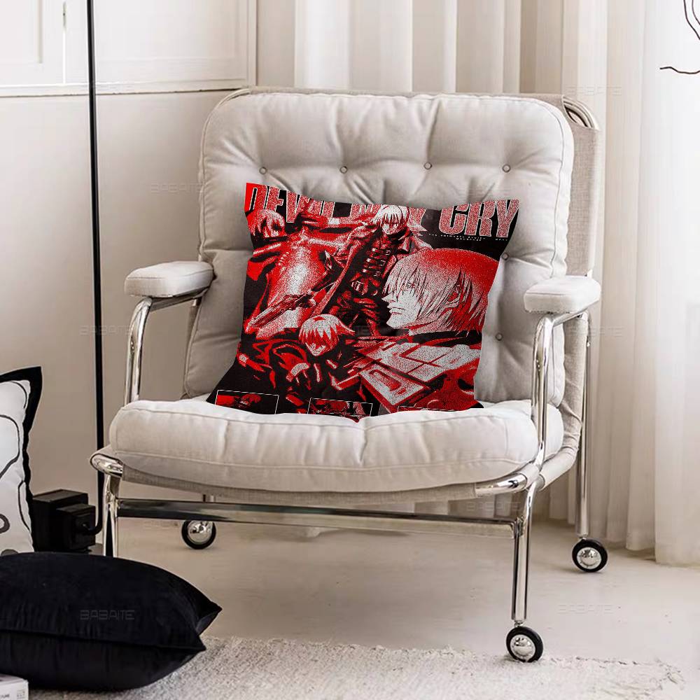 D-DevilS May Cry-S Cushion Cover Polyester Sofa Cushions Decorative Throw Pillows Home Decoration Pillowcover