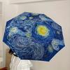 1pc Starry Night Automatic Folding Umbrella, Heavy-Duty 8-Rib Construction, Perfect for Everyday Yy251114121
