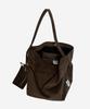 Afternoonlive Suede Shoulder Bag With Pouch (Walnut Brown)
