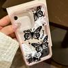 INS Butterfly Phone Case For iPhone 16 Pro Case iPhone 17 15 11 12 13 14 Pro Max 2 IN 1 Candy Color Soft Shockproof Bumper Cover