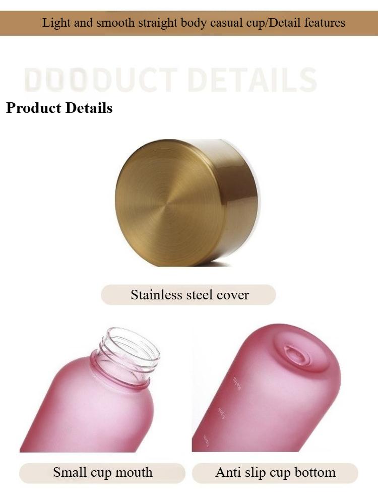 1Pc 1000ml Large Capacity Frosted Plastic Water Bottle Portable,BPA-Free, Durable,Fitness,Sports,Outdoors,Travel Essential