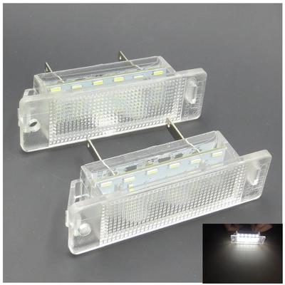 Feux de plaque d'immatriculation à LED 18SMD pour Opel Astra F 1992-1998 pour Astra Vauxhall MK III F 1992-1998 Calibra 1989-1997 Blanc