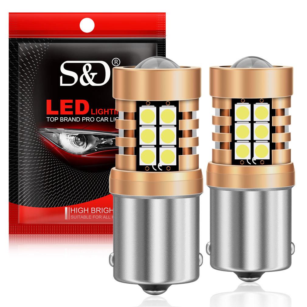 

2 шт. P21W led 1156 T20 W21/5W 7443 P21/5W T25 Автомобільні лампи 7440 BA15S BAY15D BA15D BAU15S PY21W Автомобільний сигнал Задній хід DRL Світло 1157 3157 P27/7W Біла лампа 1156 BA15S P21W