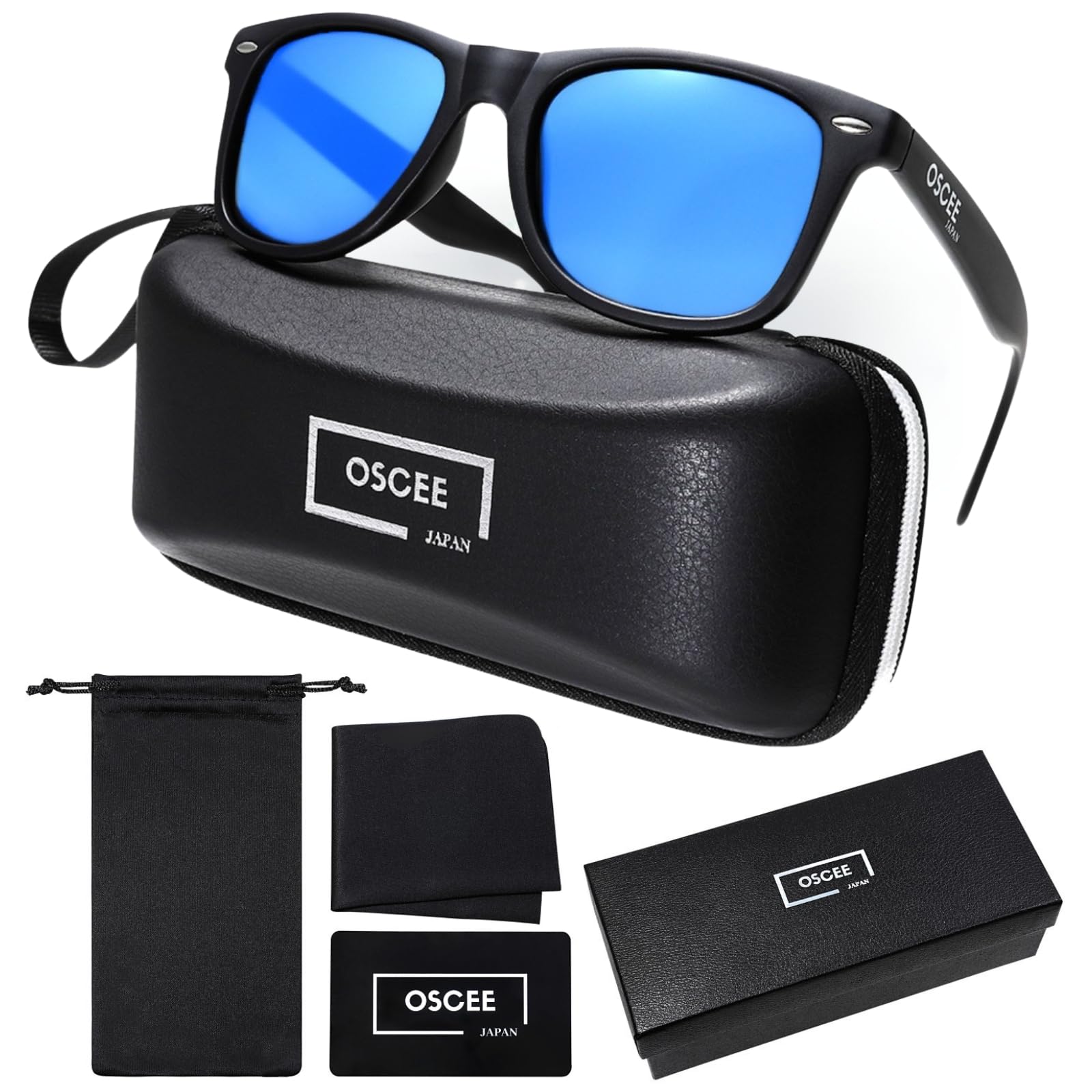 

Мужские поляризационные солнцезащитные очки OSCEE в стиле «веллингтон» [Тройной рейтинг] Защита UV400 для вождения, спорта, бега, рыбалки, альпинизма, катания на лыжах