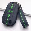 Key Fob Cover for Peugeot 3008 5008 208 308 408 508 4008 C3 with Keychain Anti-Scratch Surface Shockproof Structure Soft Grip Texture