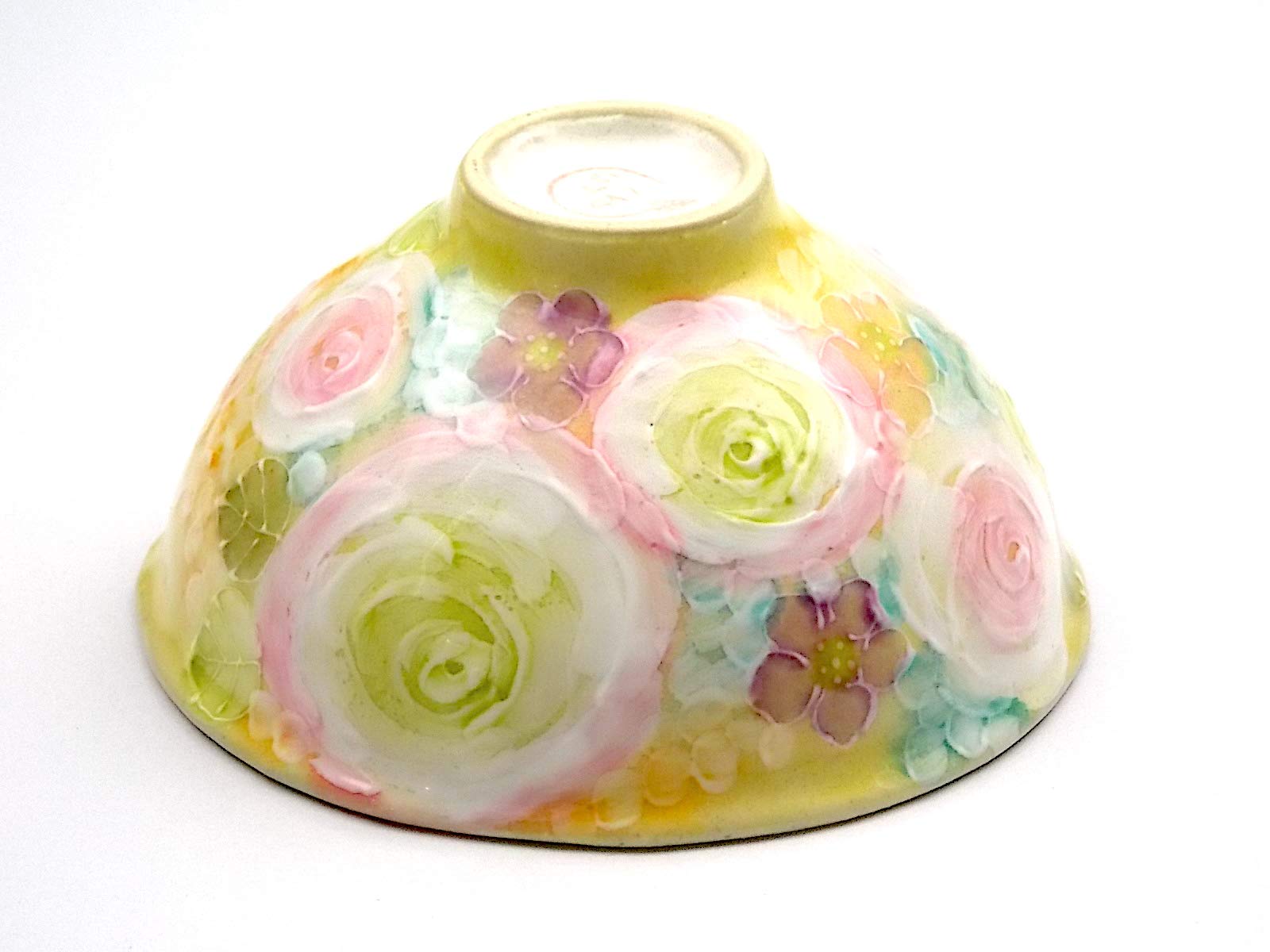 

Kobo Yuzuriha Рисовая пиала с узором жёлтых роз Ручная работа Керамика День розы День уважения к пожилым Подарок Сувенир для заграницы Бесплатная упаковка (Райская чаша)