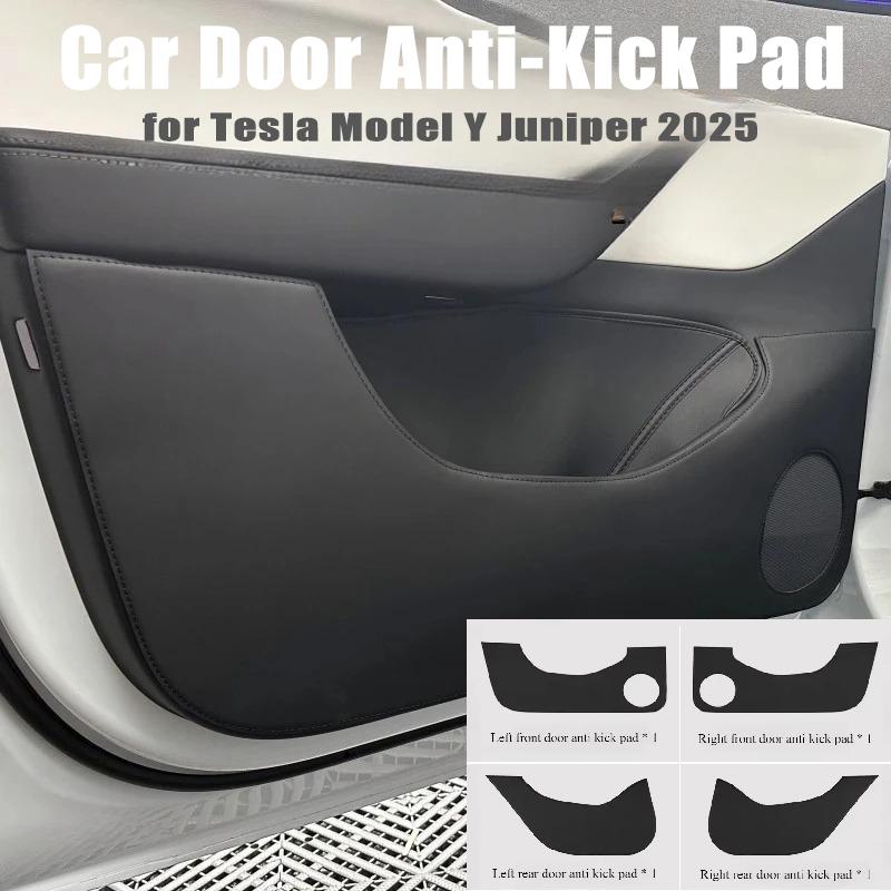 Car Door Anti Kick Pads for Tesla Model Y Juniper 2025 Door Anti-kick Sticker Soil-proof Mat Children's Kick Pad Car Accessories