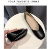 Square head Doudou shoes women's 2025 spring and summer new single shoes flat sole soft sole non-slip comfortable shallow mouth mother shoes maternity