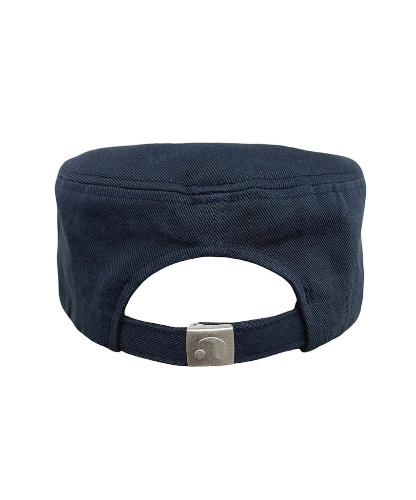 Paeseul F Logo Pillbox Washed Cap Navy