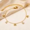 Bow Bracelet for Women 18K Gold Plated Non-Tarnish Waterproof Stainless Steel Dainty CZ Jewelry Minimalist Stackable Ribbon Gift