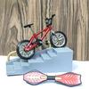 Crianças Meninos Brinquedo Miniatura Bicicleta de Dedo Skate Vitality Board Scooter Conjunto