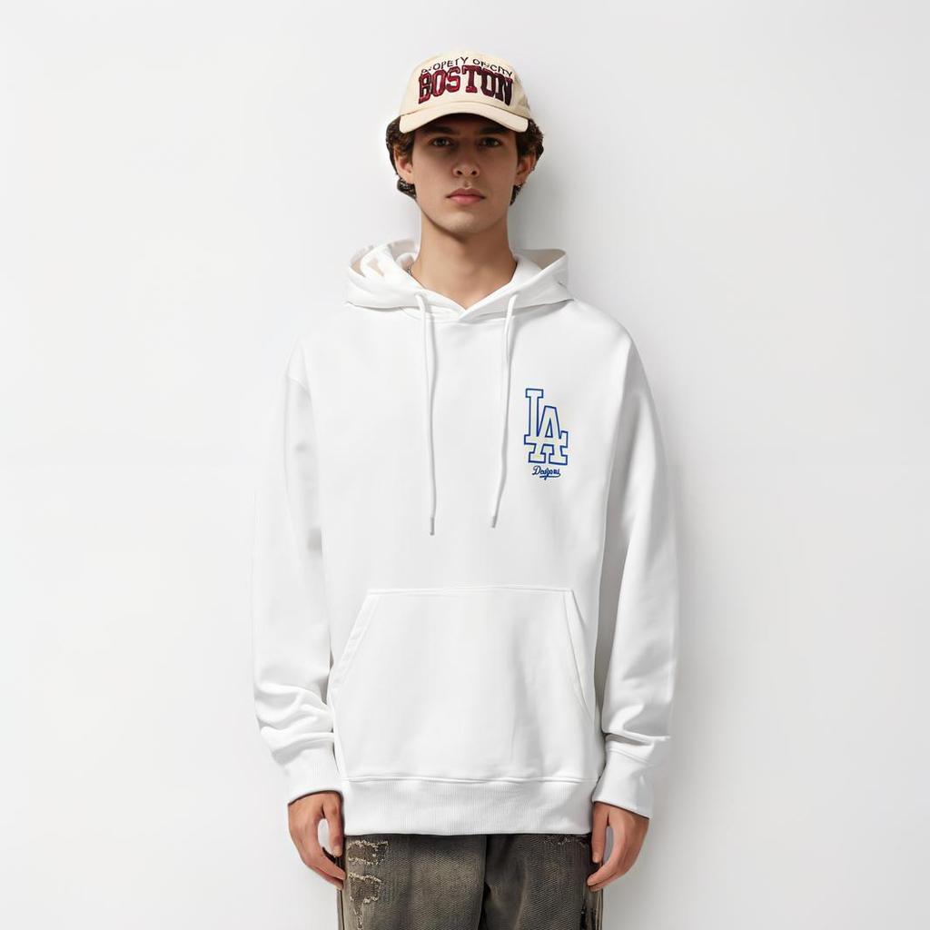 New MLB Street Style Sweatshirt Unisex White 3AHDB0241-07WHS