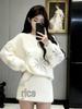 Sweet Style Snowflake Sweater & Skirt Set for Women - 2026 Autumn/Winter Collection