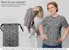 oneOone Baumwollpopeline Grauer Stoff Kalamkari-Stoff zum Nähen Bedruckter Bastelstoff pro Yard 42 Zoll