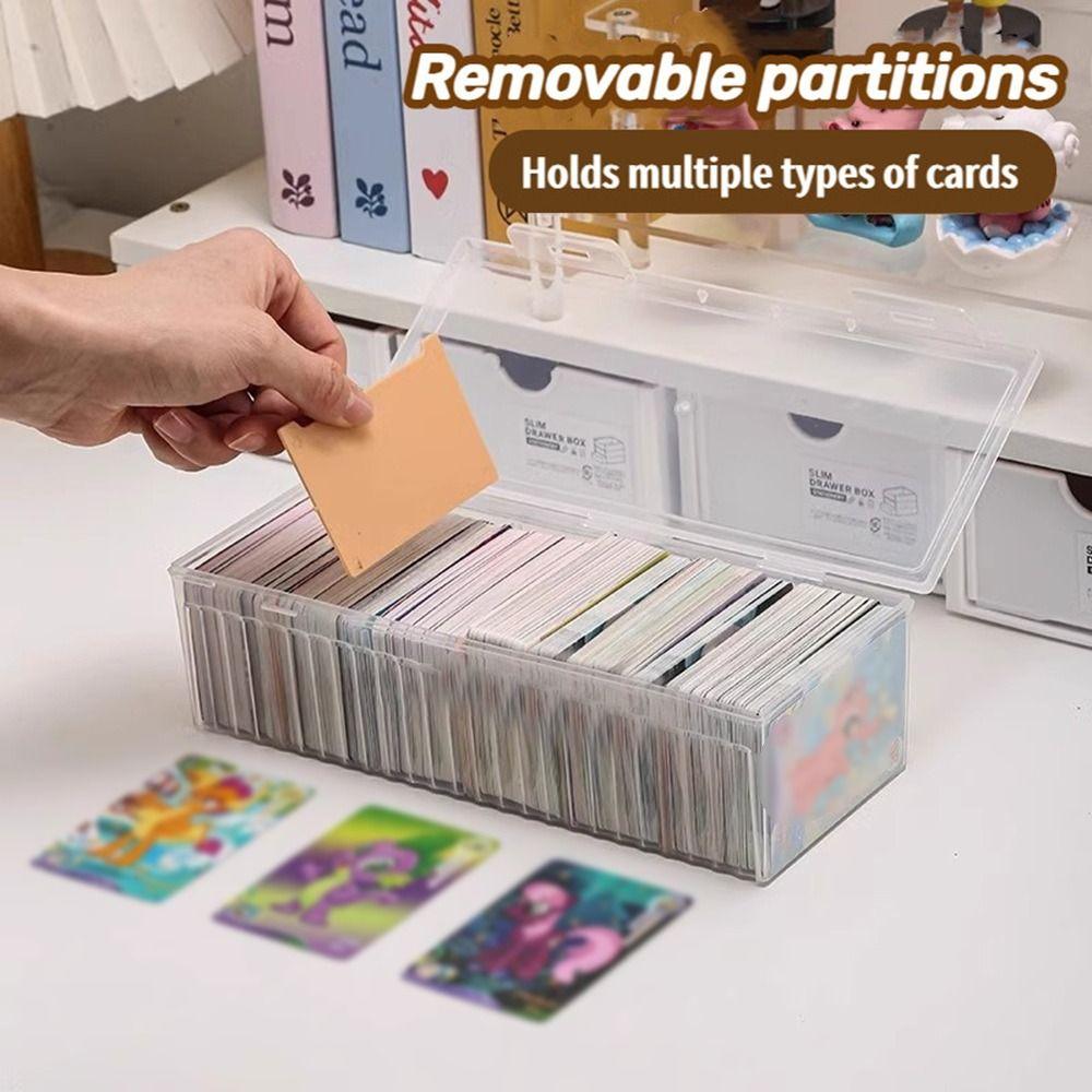 Large Capacity Card Storage Box Dustproof Jewelry Box Durable Data Cable Organizer