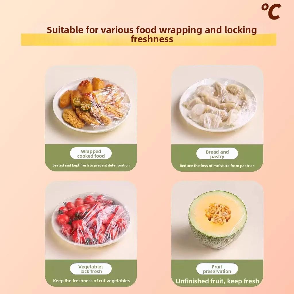 500 Stück Wandmontierte Ausziehbare Einwegsets aus lebensmittelechten Spezial-Haushalts-Kühlfolien