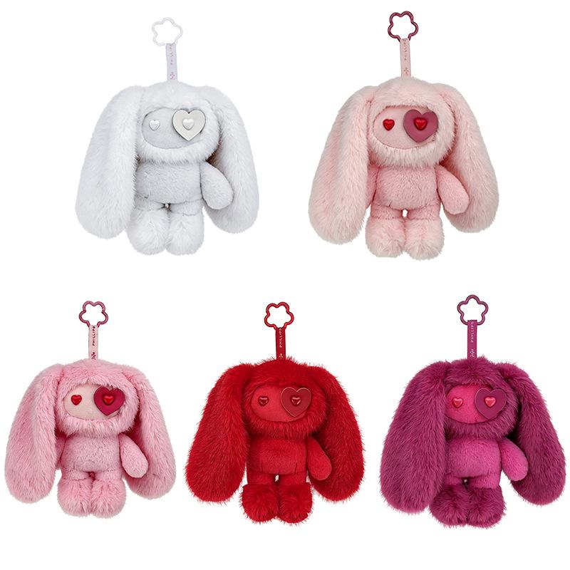 Kawaii Juju Rabbit Heart Eye Plush