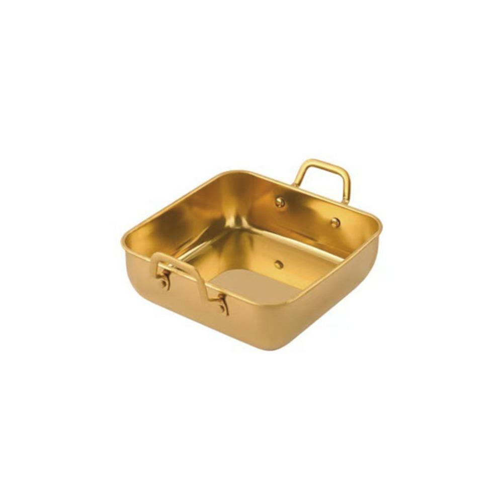 Korean Square Food Serving Trays Stainless Steel Snack Dishes Household Tiramisu Tray  Vegetable
