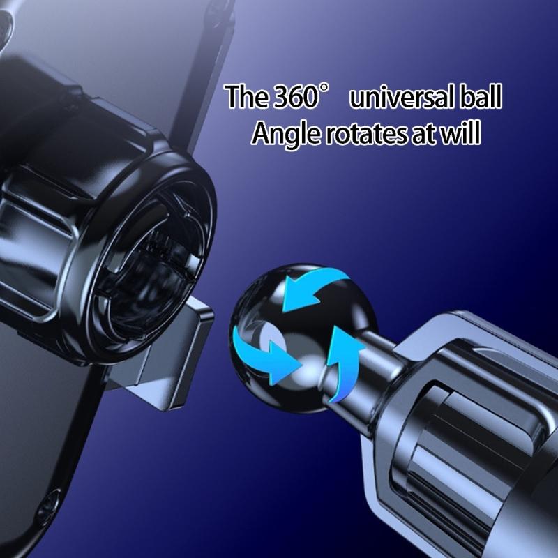 Anti Shake Car Phone Mount Easy Installation Spirals Hook for Stable Navigation 360 Degree Viewing Portrait Landscape