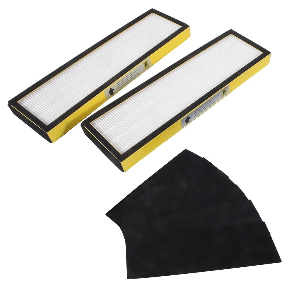 BHBL FLT4825 Replacement Filter for Germ Guardian Air Purifier, for AC4825 AC4850, 2 True HEPA + 8 Carbon Filters