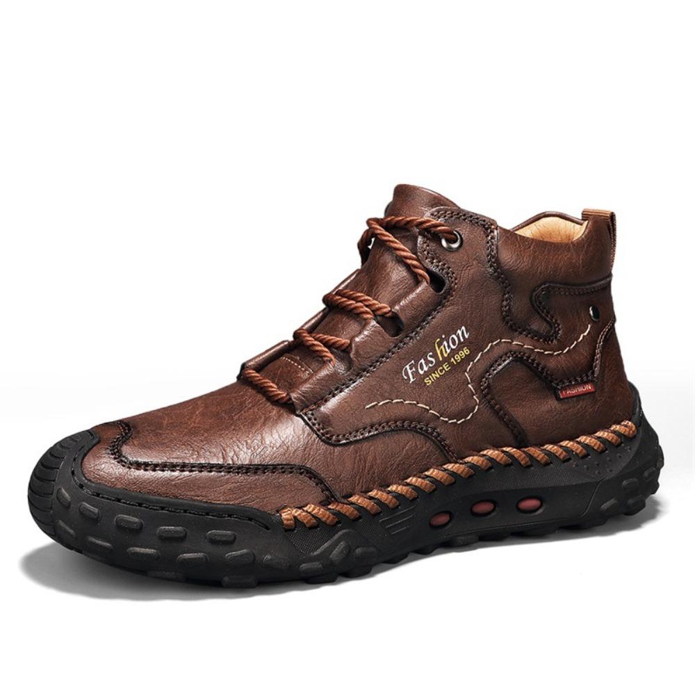 Men's Casual Ankle Boots - Outdoor Trendy Mid-Top Casual Shoes for Men