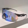 Rimless Oversized Goggle Men  New Wrapped Round Mirror Sports Sunglasses Trendy Outdoor Cycling Protective Shades