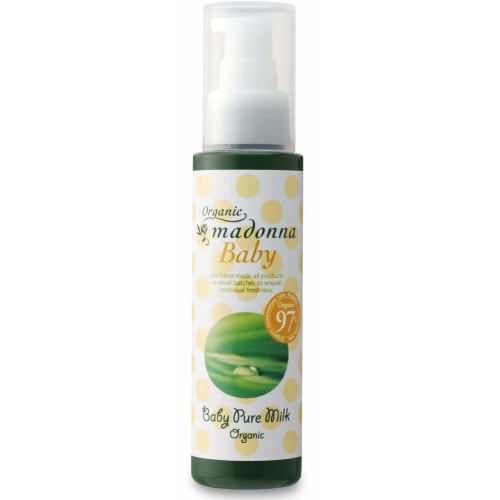 

Organic Madonna Baby Pure Milk Lotion for Newborns, Sensitive Skin, Highly Moisturizing, Color-Free, Organic 97% Milk (100ml)