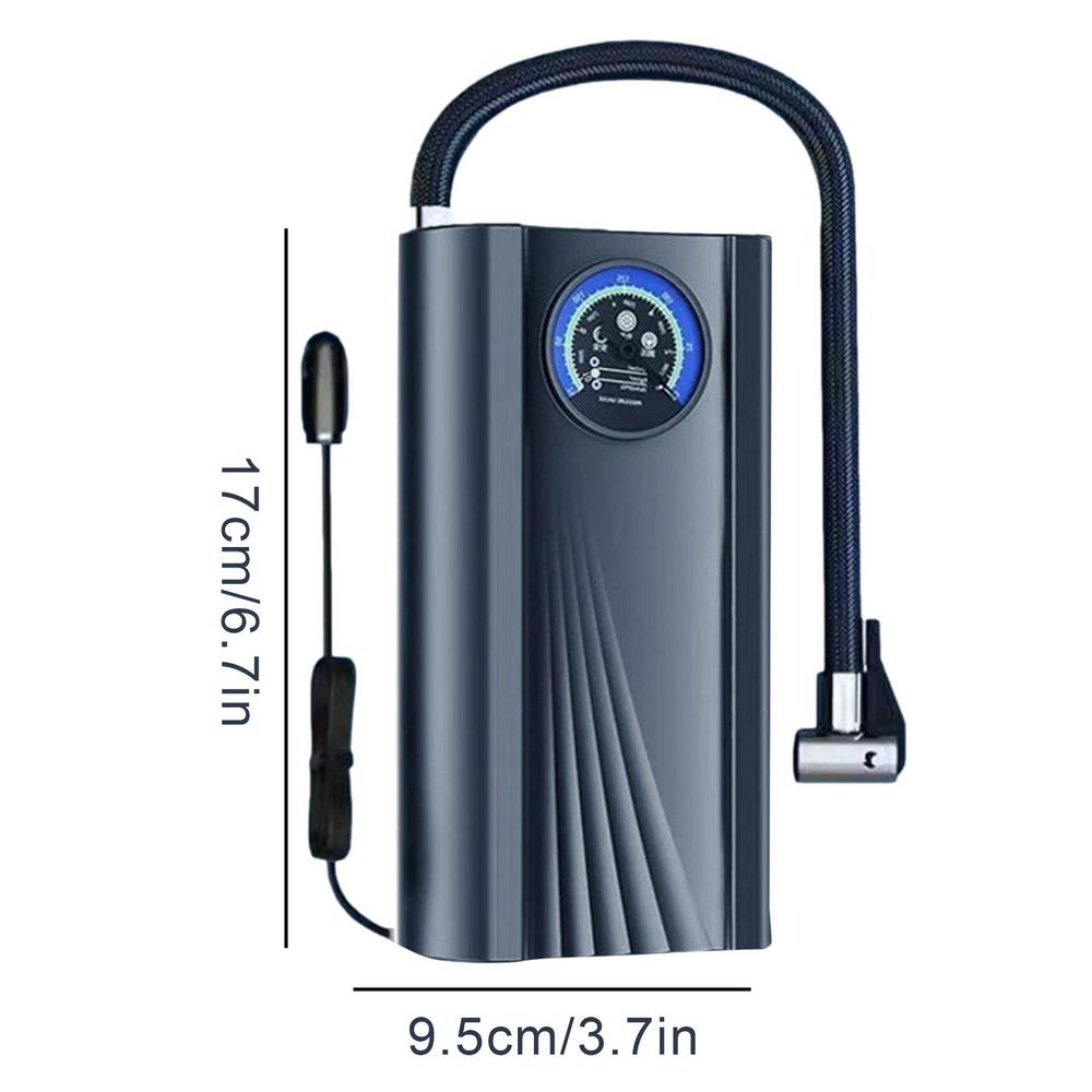 

Портативный воздушный компрессор 150PSI шумоподавляющий электрический насос перезаряжаемый насос для накачивания шин наружные аксессуары для мотоцикла