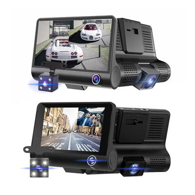DVR 3 Cameras 4.0 Inches Dash Cam Car Full High Definition Video Recorder Auto Registrator Dash Cam with 3 Ways Cameras