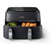 Fritteuse ohne Öl PHILIPS - Airfryer NA351/00 - Doppelbecken 9L - 8 Kochprogramme - 2750W