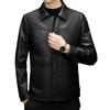 The First Layer of Cowhide Leather Jacket Lapel Jacket Autumn and Winter New Business Casual Leather Jacket Tide