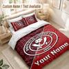 Custom Name Bedding Set 3 PiecesSheffield United FC Print Duvet Cover + 2 Pillowcases Soft Bed Decor