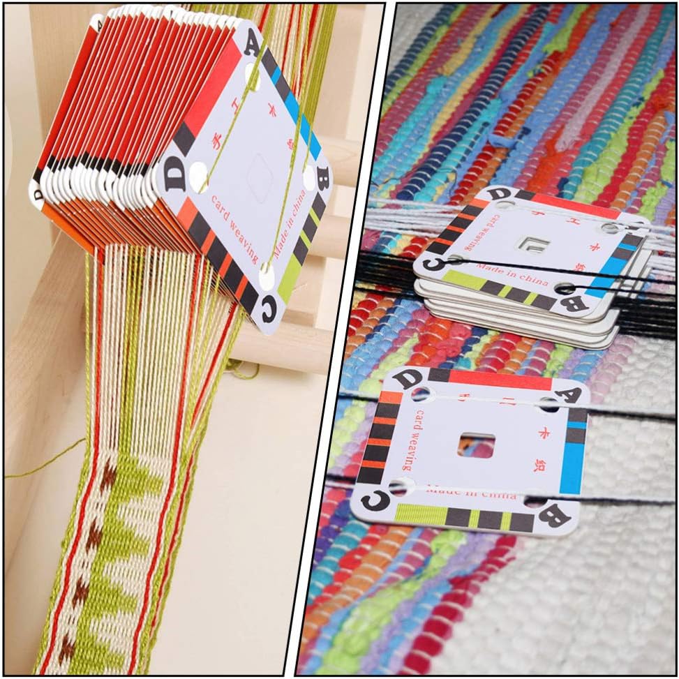200 шт. Карточки для ткачества Картонные карточки для ткачества Бумажные карточки для ткацкого станка Ручные карточки для ткачества для инкл-станка Принадлежности для ткачества 5 см