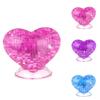 3D Crystal Love Heart Puzzle Jigsaw Model Blocks Gadget Children DIY IQ Toy