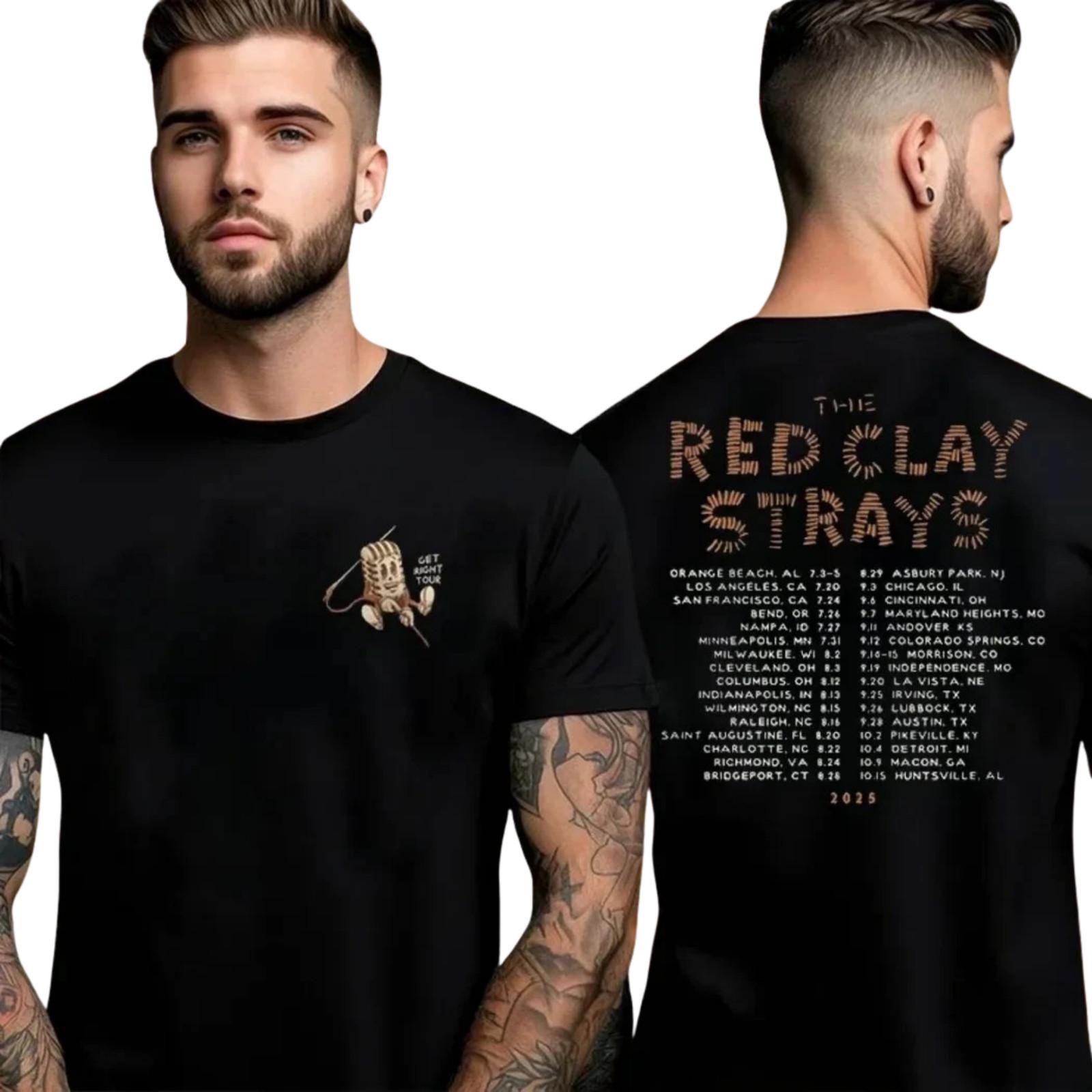 Red Clay Strays Get Right Tour 2026 Official Concert T-Shirt M