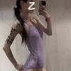 "Zixia Fairy" racing swimsuit, shiny one-piece triangular swimsuit, swimsuit