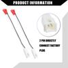 uxcell Speaker Wire Harness Adapter Connector Plug Front Dash Tweeter for Jeep Compatible with Renegade 2015-2020 Durable Plastic White 2pcs