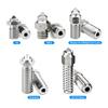 Bimetallic 3D Printer Nozzle HighTemperature Resist Wear Resistant For K1 Volcano/E3DV6/MK8/Neptune 0.4mm 0.6mm 0.8mm