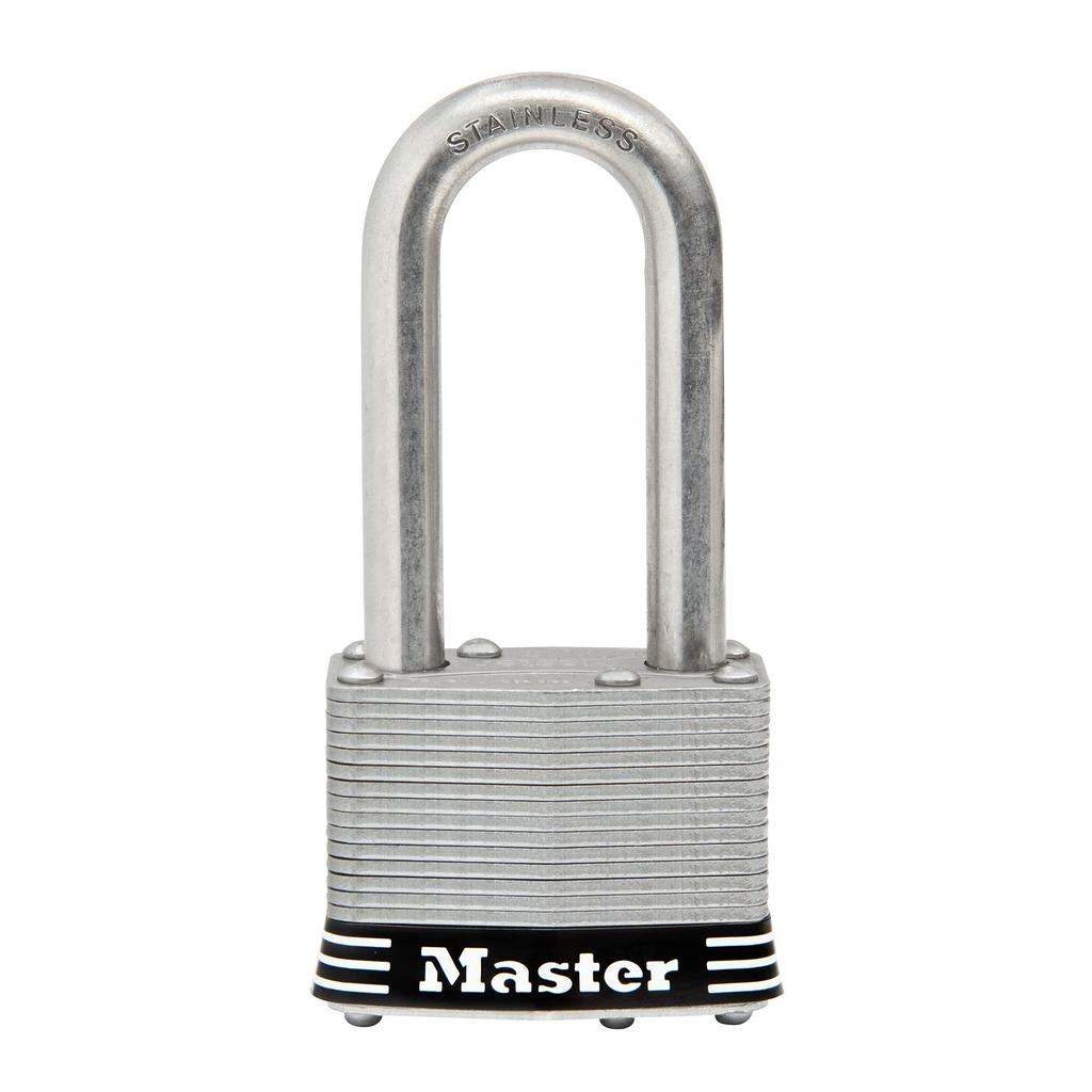 Master Lock 44mm Body 51mm Inner Stainless 1SSKADLH (Master Lock) Padlock, Keyed, Outdoor, Weatherproof, Rustproof, Width, Diameter, Steel,