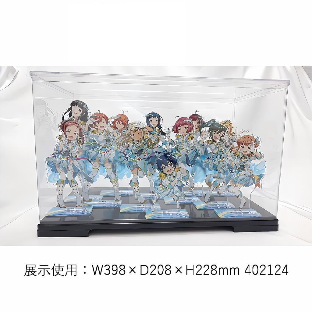 Kashibako Store Clear Figure Case, Inner Dimensions: 39.8cm W x 20.8cm D x 30.8cm H, Product Number: 402132