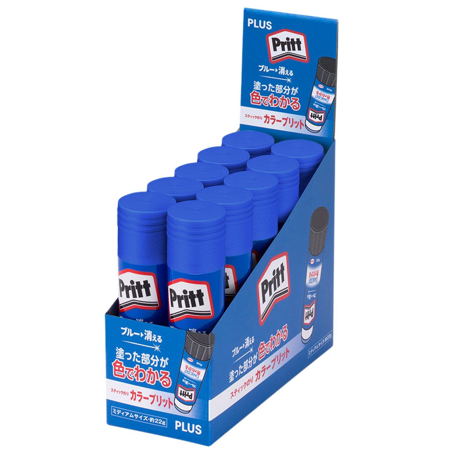 Клей-карандаш Pritt Плюс, Цветной Pritt, Средний размер, Упаковка 10 шт. (29-724 x 10)