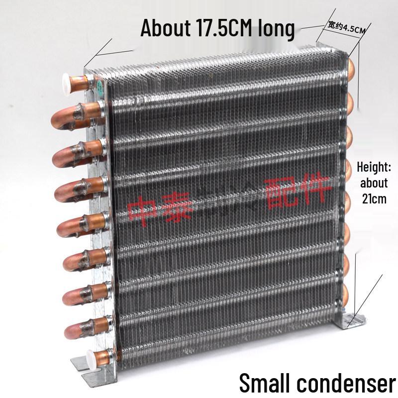 1/4 HP Air/Water Cooled Aluminum Fin Radiator for Heat Dissipation in DIY Freezer or Air Conditioner