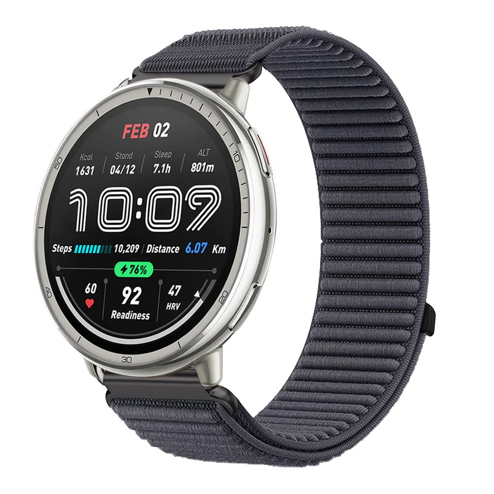 20mm 22mm Nylon Loop Strap for Amazfit Active 2 Band Correa for Amazfit Balance 2/Helio/Bip 6 5/GTR/GTS 4 3 Breathable Bracelet