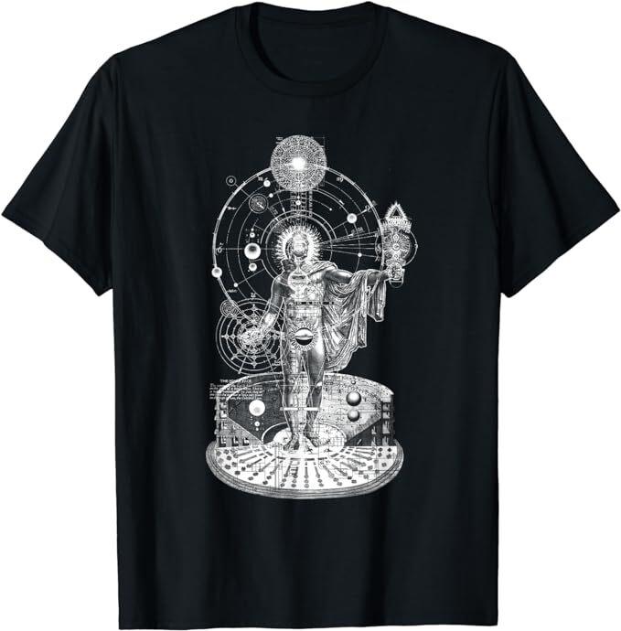 NEW LIMITED HELIOS GODHEAD MACROCOSMOS Alchemy - Occult Sared Geometry T-Shirt Unisex T-Shirt XXXL